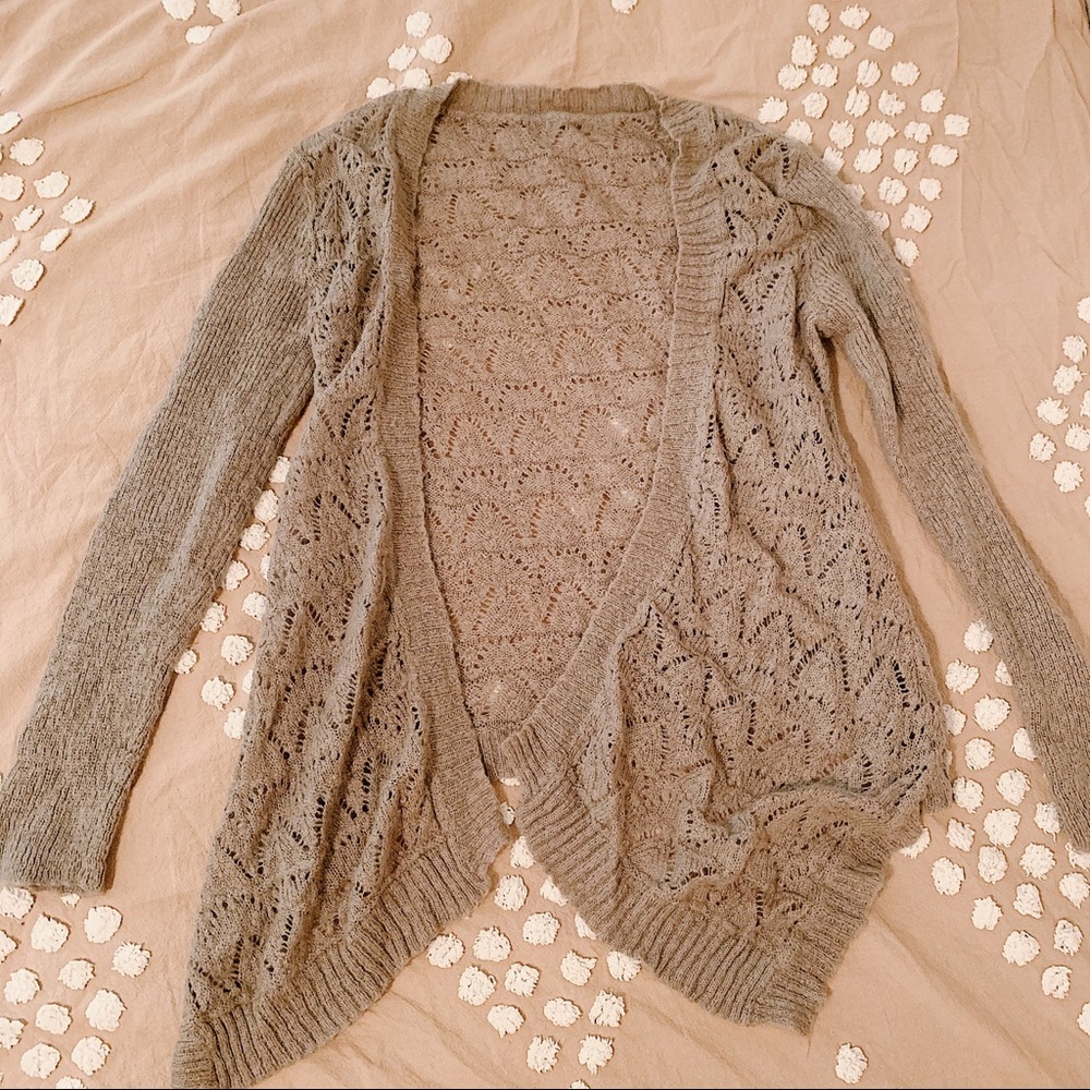 Tan Knit Cardigan